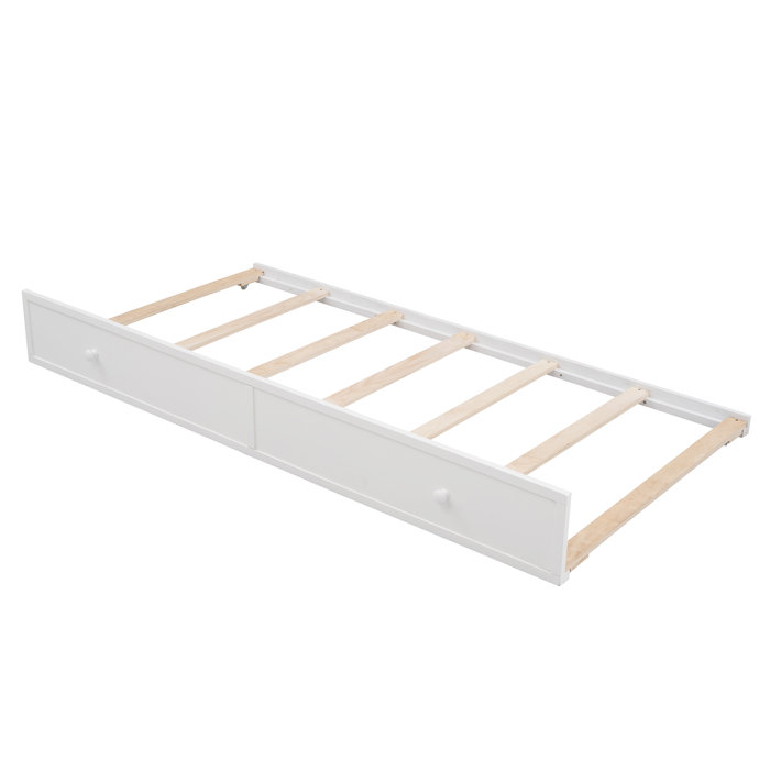 Three Posts™ Baby & Kids Alaina Twin Over Full Solid Wood Bunk Bed with